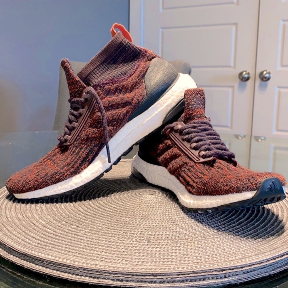 Adidas UltraBoost ATR Flyknit Burgundy - Picture 1 of 5